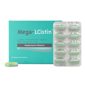 mega-lcistin suplemento dietario caja x 30 tabletas
