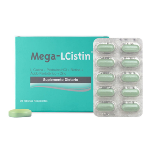 mega-lcistin suplemento dietario caja x 30 tabletas