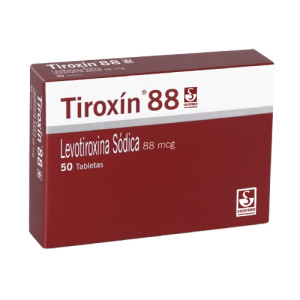 Tiroxín-88  88 Mcg Caja X 50 Tabletas  