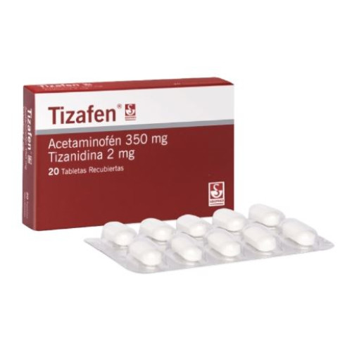 Tizafen 350 Mg/ 2 Mg Caja X 20 Tabletas 
