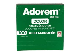 Adorem Acetaminofen 500 Mg X 100 Tabletas