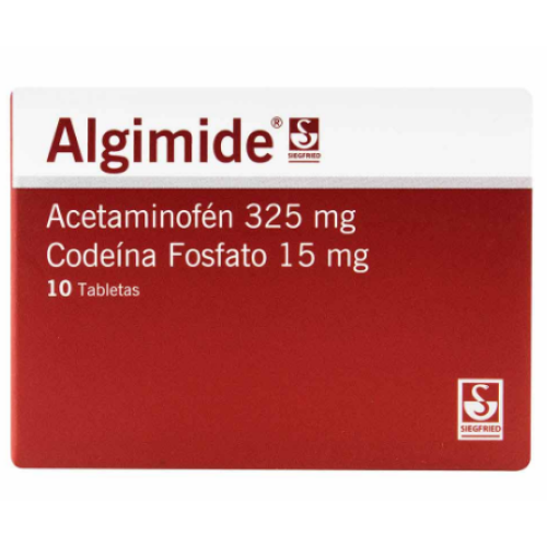 algimide 325/15 mg x100 tabletas