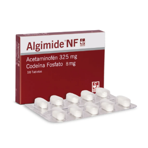 algimide-nf 325mg/8mg x 10 tabletas