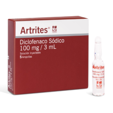 artrites diclofenaco 100mg/3ml x 5 ampollas
