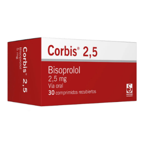 corbis 2.5 mg caja x 30 comprimidos recubiertos