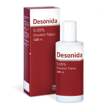 Desonida 0.05% Emulsión Tópica Frasco X 120 Ml 