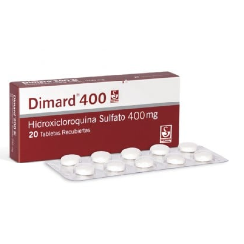 dimard hidroxicloroquina 400 mg x 20 tabletas
