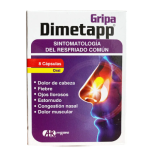 Dimetapp Gripa Caja X 8 Cápsulas 