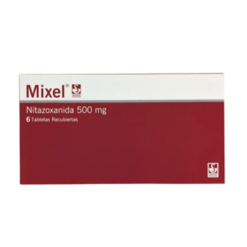 mixel nitazoxanida 500 mg x6 tab