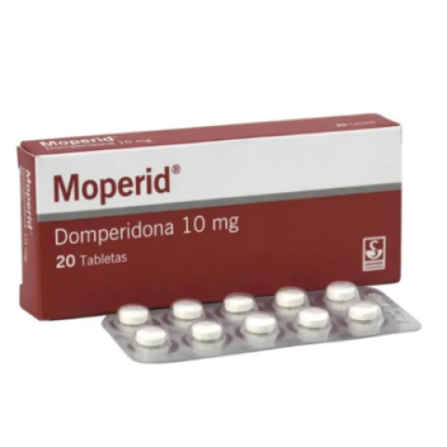 moperid domperidona 10 mg x 20 tabletas