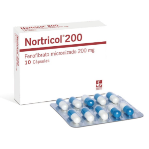 nortricol 200 mg caja x 20 tabletas