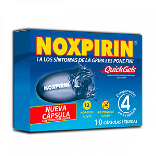 Noxpirin Quick Gel Caja X 10 Cápsulas 