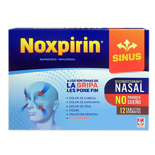 Noxpirin Sinus Caja X 12 Tabletas 