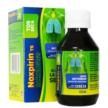 Noxpirin ts 0,3% Jarabe antitusígeno sabor a cereza Frasco X 120 Ml 