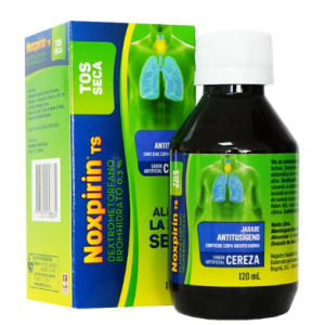 Noxpirin ts 0,3% Jarabe antitusígeno sabor a cereza Frasco X 120 Ml 