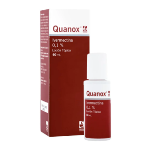 quanox ivermectina 0.1% loción topica x60 ml