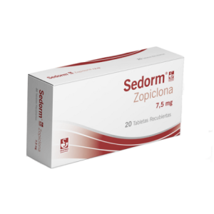 sedorm zopiclona 7.5 mg x 20 tabletas