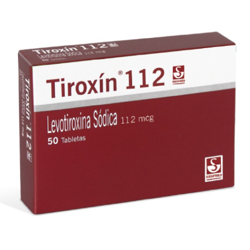 tiroxin 112mcg caja x 50 tabletas