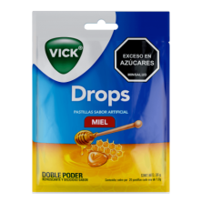 Vick Drops Sabor Miel 36gr x 20 Pastillas