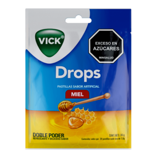 vick pastillas miel 36gr x 20 Pastillas