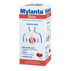 Mylanta dos Antiácido Suspensión sabor Fresa Frasco X 240 Ml 