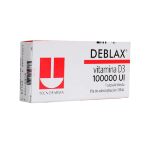 deblax vitamina d3 100.000 ui x 1 Cápsula blanda