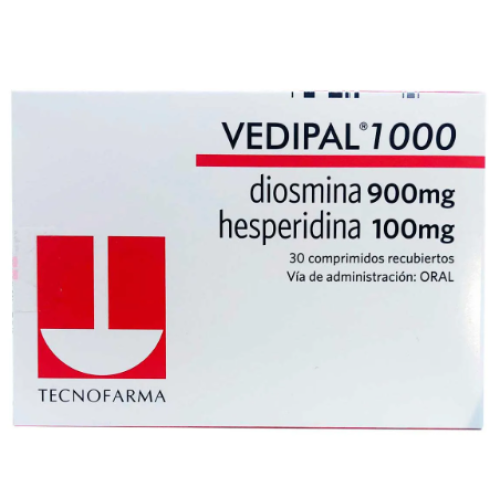 vedipal 1 gr x 30 comprimidos recubiertos