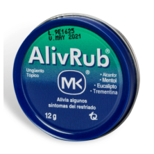 AlivRub MK Ungüento Tópico Lata X 12 Gramos 
