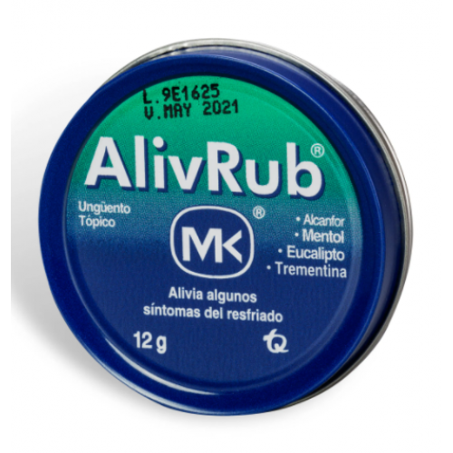 AlivRub MK Ungüento Tópico Lata X 12 Gramos 