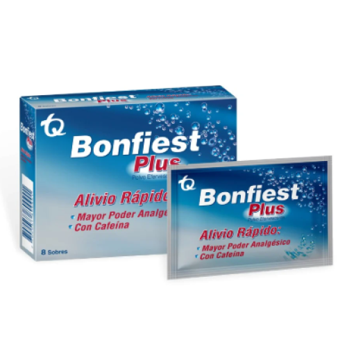 Bonfiest Plus Polvo efervescente Caja X 8 Sobres 