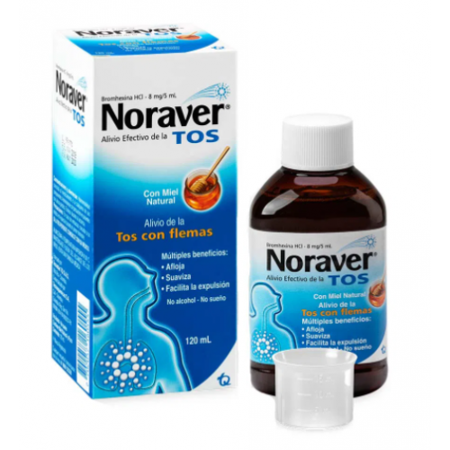 Noraver Tos con Miel natural Frasco X 120 Ml 