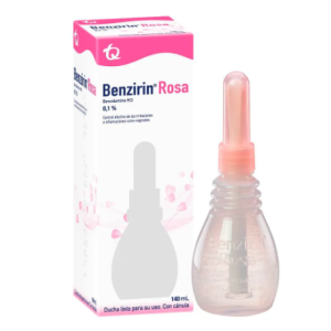 Benzirin rosa ducha lista rociador Frasco 140 Ml