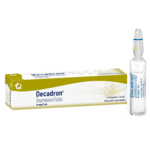 Decadron 8 Mg/ 2 Ml Solución inyectable Caja X 1 Ampolla 