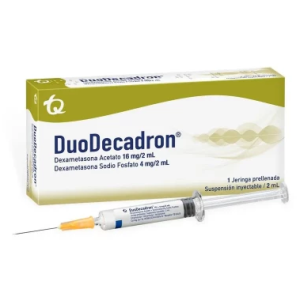 Duo-Decadron 16 + 4 Mg/ 2 Ml Suspensión inyectable Caja X 1 Jeringa Prellenada 