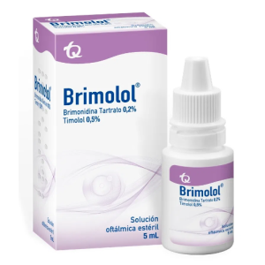 Brimolol 0.2%/ 0.5% Solución oftálmica estéril Frasco X 5 Ml 