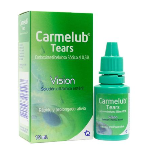 Carmelub tears 0.5% Solución oftálmica estéril Frasco X 15 Ml 