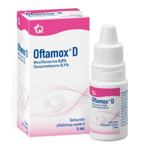Oftamox-D 0.5%/ 0.1% Solución Oftálmica Estéril Frasco X 5 Ml 