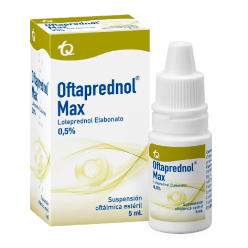 Oftaprednol Max 0.5% Suspensión oftálmica estéril Frasco X 5 Ml 