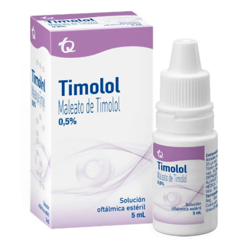 Timolol 0.5% solución oftálmica estéril Frasco X 5 Ml 