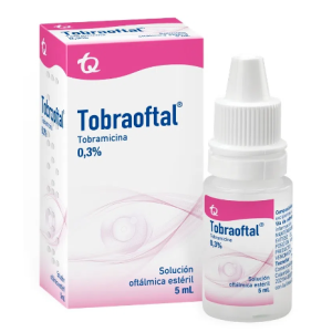 Tobraoftal 0.3% Solución oftálmica estéril Frasco X 5 Ml 