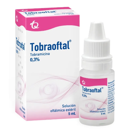 Tobraoftal 0.3% Solución oftálmica estéril Frasco X 5 Ml 