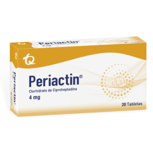 Periactin 4 Miligramos Caja X 20 Tabletas