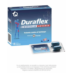 duraflex muscular advance x 18 cápsulas liquidas