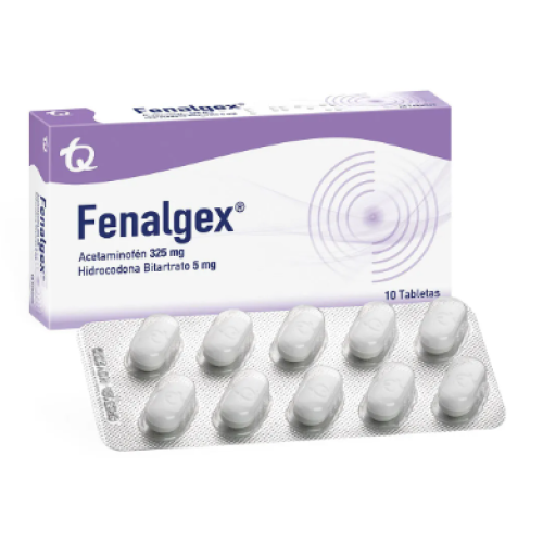 Fenalgex 325 / 5 Miligramos Caja X 10 Tabletas