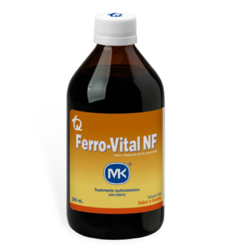 ferro-vital NF sabor vainilla suplemento multivitamínico x 340 ml