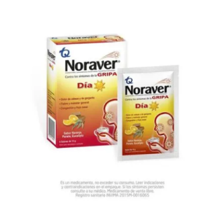 noraver gripa día polvo para reconstruir a solución Caja x 6 sobres