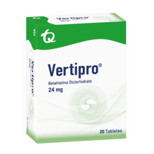 vertipro 24 mg caja x 20 tabletas