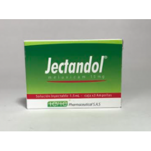 Jectandol 15 Mg Solución inyectable Caja X 3 Ampollas 
