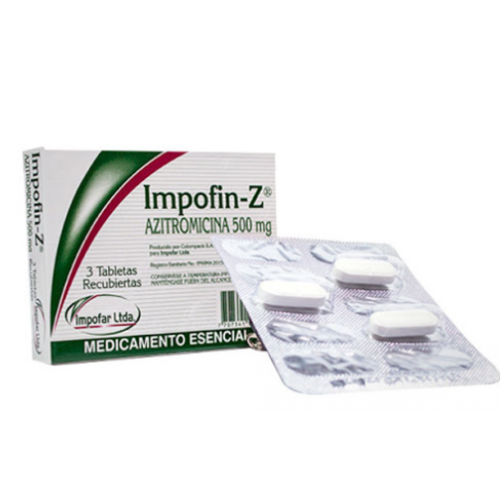 Impofin-Z  500 Mg Caja  x 3 Unidades
