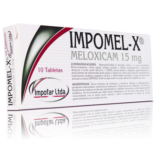 Impomel-X 15 Mg Caja X 10 Tabletas 